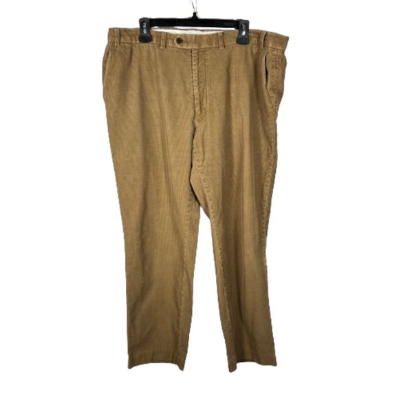Lauren Ralph Lauren Other - Lauren Ralph Lauren Mens Camel Flat Front Chino Corduroy Pants Size 40X30